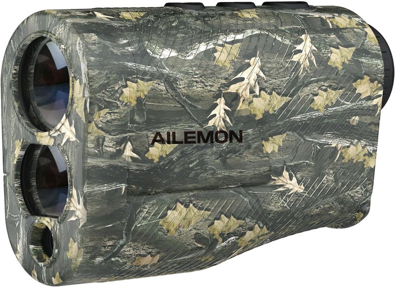 AILEMON Hunting Laser Rangefinder Bow Range Finder Camo Distance Measuring Outdoor Wild 900Y with Red Display, Distance/Angle/Scan 6X Magnification - Image 1